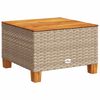 vidaXL 11-delige Tuinset met kussens poly rattan beige