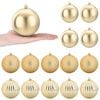 vidaXL Kerstbalset XL 15 st Goud Dia. 10 cm Kunststof