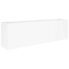 vidaXL Plantenbak Wit 200 x 40 x 60 cm Koudgewalst staal