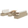 vidaXL Tuinbankenset 10 st 9-Aantal zitplaatsen Beige Poly riet