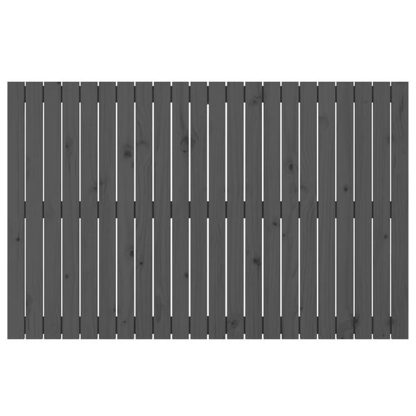 vidaXL Wandhoofdbord 140x3x90 cm massief grenenhout grijs