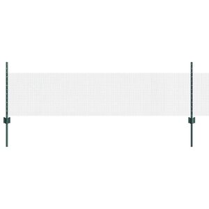vidaXL gelast draadhek met palen 25 x 0,5 m Gegalvaniseerd staal Groen