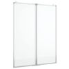 vidaXL Whiteboard magnetisch inklapbaar 80x100x1,7 cm aluminium