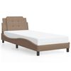 vidaXL Bedframe met LED zonder matras "Zadar" cappuccino 100x200 cm