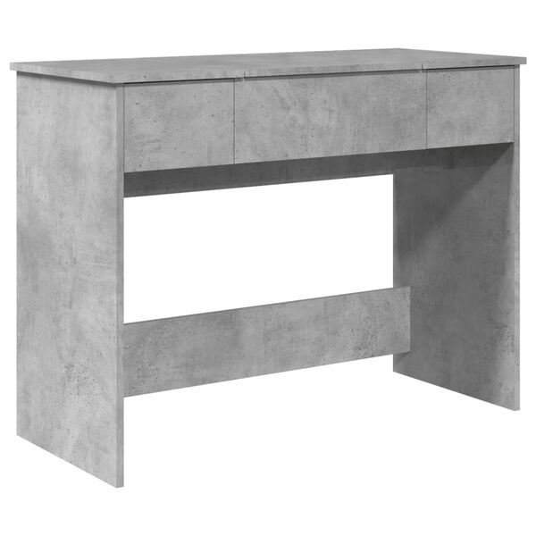 vidaXL Kaptafel met spiegel 100x45x76 cm betongrijs