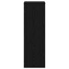 vidaXL Plantenstandaard Zwart Eiken 33 x 33 x 100 cm Bewerkt hout