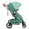 vidaXL Kinderwagen 2-in-1 aluminium groen