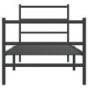 vidaXL Bedframe met hoofd- en voeteneinde&nbsp;metaal zwart 80x200 cm