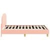 vidaXL Bedframe voor kinderen met hoofdbord Roze 80 x 160 cm