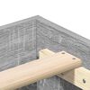 vidaXL Bedframe zonder matras 150x200 cm spaanplaat grijs Sonoma