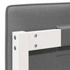 vidaXL Gestoffeerd hoofdbord met hoofdeinde Wit en Lichtgrijs 90 cm