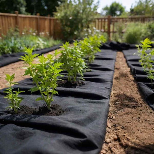 vidaXL Geotextielmembraan 1x150 m polyestervezel zwart