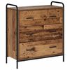 vidaXL Dressoir Oud hout 97 x 33 x 81 cm Bewerkt hout