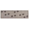vidaXL Keuken Vloerkleed Grijze poten 150 x 45 cm 100% Polyamide