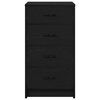 vidaXL Dressoir met lade Zwart eiken 40 x 41 x 75 cm Bewerkt hout