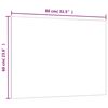 vidaXL Magneetbord wandgemonteerd 80x60 cm&nbsp;gehard glas zwart