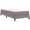vidaXL Boxspringbed met matras Taupe 90 x 190 cm Stof