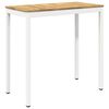 vidaXL Tuinbar Tafel NAARDEN Wit 108,5 x 55 x 105 cm