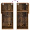 vidaXL Wandgemonteerde TV-kasten 2 pcs Oudhout 40,5 x 30 x 90 cm