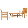 vidaXL Tuin loungeset 3 st Bruin Massief Acaciahout