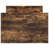 vidaXL Bedframe met hoofd- en voeteneinde gerookt eiken 75x190 cm