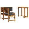 vidaXL Tuinbankset 2 st Bruin Massief Acaciahout