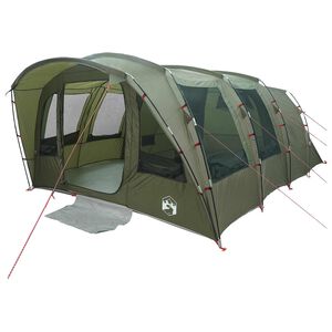 vidaXL Tunneltent 427 x 315 x 178 cm Olijfgroen Polyester en staal