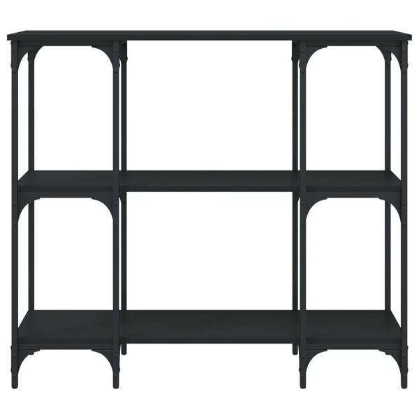 vidaXL Wandtafel 102x35x90 cm bewerkt hout zwart