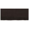 vidaXL Tafelblad 120x50x(2-4)cm behandeld eikenhout donkerbruin