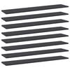 vidaXL Wandschappen 8 st 100x20x1,5 cm spaanplaat grijs