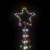 vidaXL LED-kerstboom 447 LEDs kleurrijk 250 cm