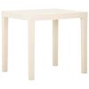vidaXL Tuintafel 79x65x72 cm kunststof wit
