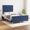 vidaXL Bedframe zonder matras 120x200 cm stof blauw