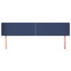 vidaXL Hoofdbord met randen 203x16x78/88 cm stof blauw