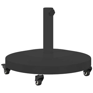 vidaXL Parasolvoet 24.45 kg Zwart Rond Verstelbaar