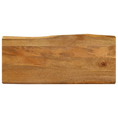 vidaXL Tafelblad met natuurlijke rand 100x40x2,5 cm massief mangohout