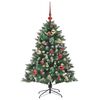 vidaXL Kunstkerstboom met 150 LED Groen 120 cm PVC en Plastic en Staal