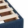 vidaXL Boxspring met matras stof blauw 200x200 cm