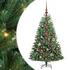 vidaXL Kunstmatige Inklapbare Kerstboom Groen 120 cm PVC en Metaal