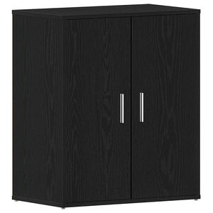 vidaXL Schoenenkast 60 x 35 x 70 cm Bewerkt hout Zwart eiken