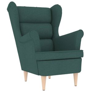 vidaXL Fauteuil 74x84x100 cm stof donkergroen