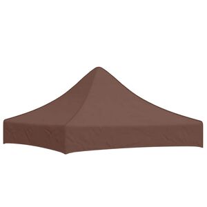 vidaXL Partytentdak 270 g/m&sup2; 2x2 m bruin