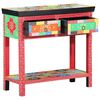 vidaXL Wandtafel met lade met opslag Multikleur 80 x 35 x 76 cm