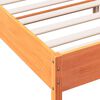 vidaXL Bedframe zonder matras massief grenenhout wasbruin 150x200 cm