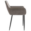 vidaXL Eetkamerstoelen 2 st fluweel lichtgrijs