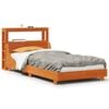 vidaXL Bedframe zonder matras massief grenenhout wasbruin 75x190 cm