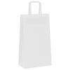 vidaXL Papieren zakken 250 st met hengsels 21x11x36 cm wit