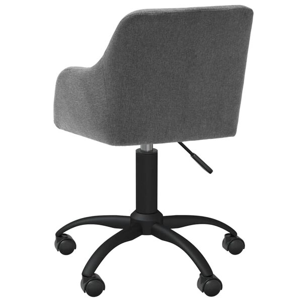 vidaXL Eetkamerstoelen 6 st stof lichtgrijs