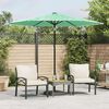 vidaXL Parasol met stalen paal 268x268x226 cm groen