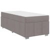 vidaXL Bedframe met matras Taupe 80 x 200 cm Stof